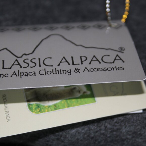 Gray Baby Alpaca New Scarf - Picture 2 of 3